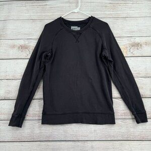 Pact Organic Cotton Crew Neck Sweatshirt Adult Size Small Dark Gray